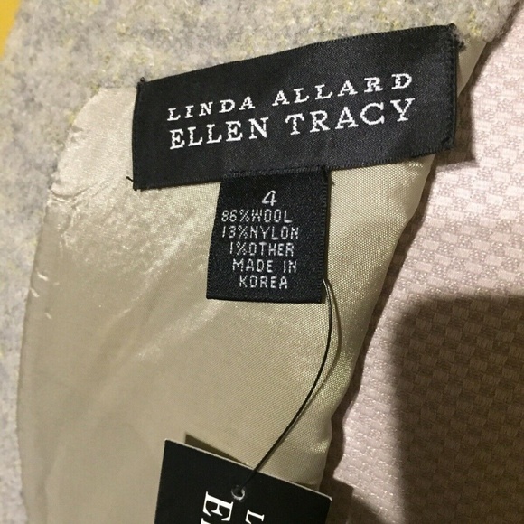 Linda Allard Ellen Tracy Button Back Jacket Sz 4 - Picture 7 of 8